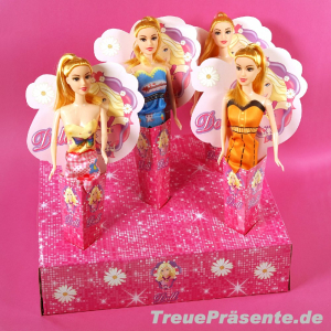 Modepuppe ca. 27 cm im Display, Lieferung sortiert