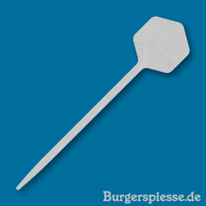 Hamburger- / Burgerspieß 111 Sechseck