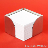 Notizzettelbox 101 aus Edelstahl, inkl. Logogravur (einseitig)