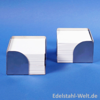 Notizzettelbox 101 aus Edelstahl, inkl. Logogravur (einseitig)