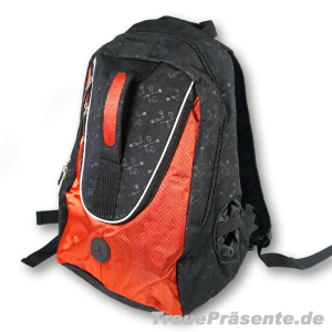 Rucksack schwarz/rot ca. 43 x 33 x 20 cm 