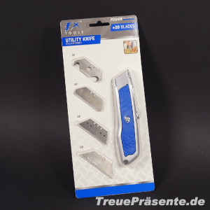 Profi Cuttermesser / Teppichmesser inkl. 20 Klingen in 5...