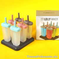 Stieleis-Förmchen 6er-Set, ca 16 x 15 x 10 cml