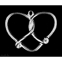 Anhänger Brezenherz poliert - ausverkauft!