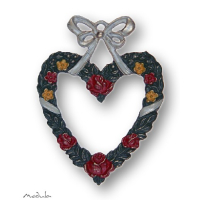 Anhänger Herz mit Schleife oben color - ausverkauft!