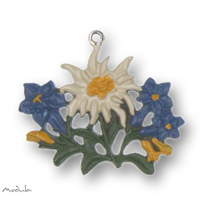 Anhänger Enzian & Edelweiß - ausverkauft!