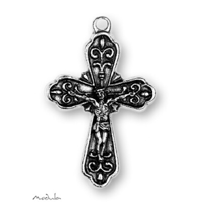Anhänger kleines Kreuz mit Korpus antik - ausverkauft!