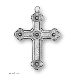 Anhänger Kreuz mit Kugeln poliert - ausverkauft!