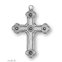 Anhänger Kreuz mit Kugeln poliert - ausverkauft!