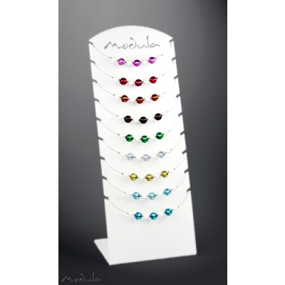 Display -105- Acrylglas weiß für 9 Colliers
