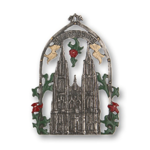 Magnet mit Zinnfigur Städtebild Regensburg Dom St....