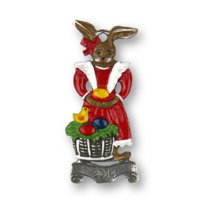 Pewter Ornament Easter Bunny 2014