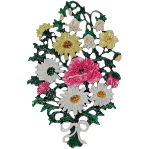 Pewter Ornament Summer Bouquet