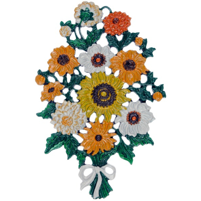 Pewter Ornament Autumn Bouquet