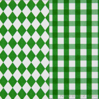 Karton Dekor 60 Rauten/Karo weiß/grün