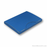 Wellkarton Farbe 04 blau - glatt