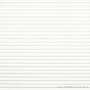 Wellkarton Farbe 01 weiß - offene Welle