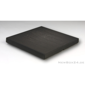 Wellkarton Farbe 02 schwarz - offene Welle