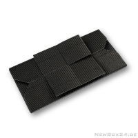 Wellkarton Farbe 02 schwarz - offene Welle