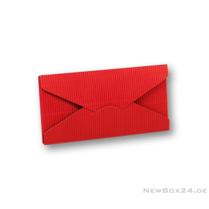 Wellkarton Farbe 03 rot - offene Welle