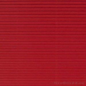 Wellkarton Farbe 03 rot - offene Welle