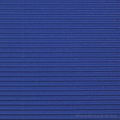 Wellkarton Farbe 04 blau - offene Welle