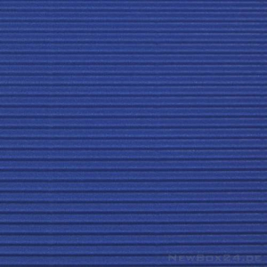 Wellkarton Farbe 04 blau - offene Welle