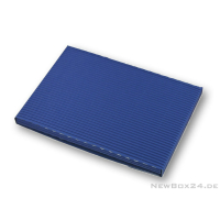 Wellkarton Farbe 04 blau - offene Welle