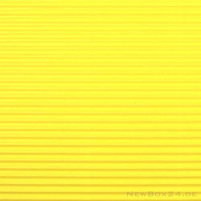 Wellkarton Farbe 05 gelb - offene Welle