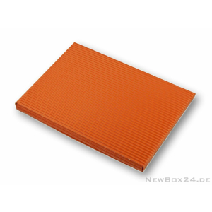 Wellkarton Farbe 07 orange - offene Welle