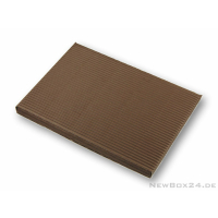 Wellkarton Farbe 08 braun - offene Welle