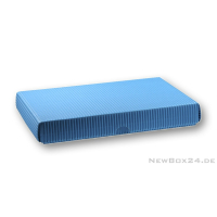 Wellkarton Farbe 24 mittelblau - offene Welle