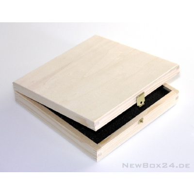 Holz-Geschenkbox 02 - ca. 150 x 150 x 30 mm