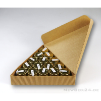 Klappdeckelbox 214 Triangel - 255 x 53 mm - Wellkarton