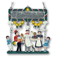Pewter Picture For Birthday „Zum Geburtstag“