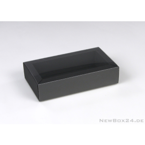 Schiebe-Geschenkbox mit Klarsichthülle 02 - 120 x 59 x 32 mm