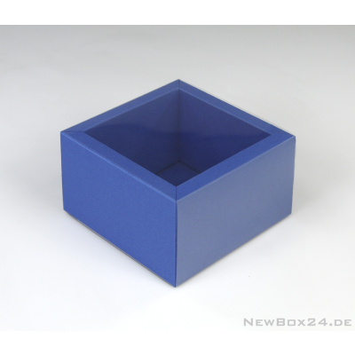 Schiebe-Geschenkbox mit Klarsichthülle 04 - 99 x 99 x 70 mm