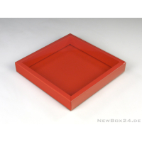 Schiebe-Geschenkbox mit Klarsichthülle 07 - 192 x 190 x 31 mm