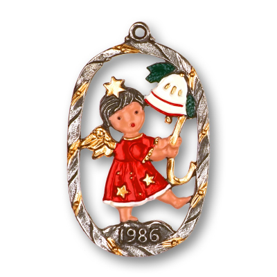 Pewter Ornament Annual Angel 1986
