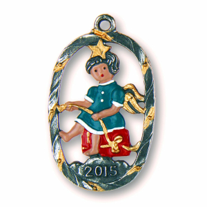 Pewter Ornament Annual Angel 2015