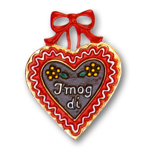 Pewter Ornament Heart "I mog di"