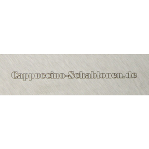 Anteilige Vorkosten Lasergravur Cappuccino-Schablone