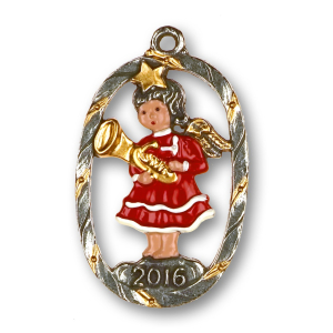 Pewter Ornament Annual Angel 2016