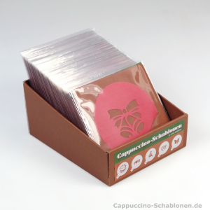 Karton-Display für 75-100 Cappuccino-Schablonen