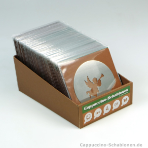 Karton-Display für 100-125 Cappuccino-Schablonen