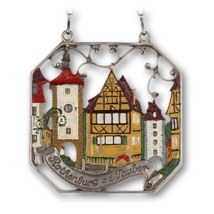 Pewter Picture Rothenburg large