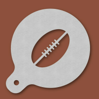 Cappuccino-Schablone American Football