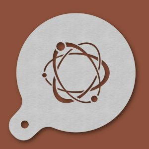 Cappuccino-Schablone Atom