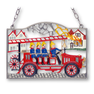 Pewter Picture Fire Truck