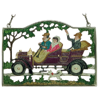 Pewter Picture Vintage Car